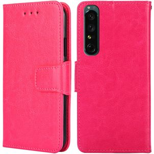 Mobigear Wallet Housse Sony Xperia 1 IV Etui Porte-Monnaie - Rouge