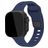 Mobilize Sports Bracelet Silicone Apple Watch Fermeture à clou et passant - 42/41/40/38 mm - Bleu