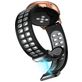 Mobigear Sport Plus Mag Bracelet Silicone Smartwatch Fermeture magnétique - Connexion universelle de 20 mm - Vert / Gris
