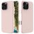 Mobigear Rubber Touch Coque iPhone 16 Pro Coque arrière en Silicone - Rose