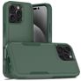 Mobigear Heavy Armor Coque iPhone 16 Pro Max Coque arrière Rigide Anti-Chocs - Vert
