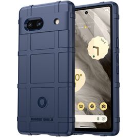 Mobigear Rugged Shield Coque Google Pixel 7a Coque arrière en TPU Souple Anti-Chocs - Bleu
