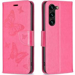 Mobigear Butterfly Housse Samsung Galaxy S24 Plus Etui Porte-Monnaie - Rouge
