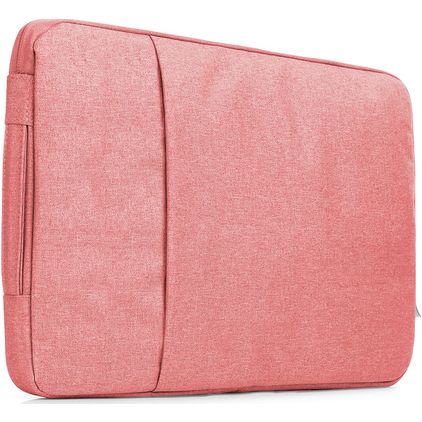 Mobigear Denim Zipper Pochette Ordinateur portable 15 - 16 Pouces Housse ordinateur - Magenta