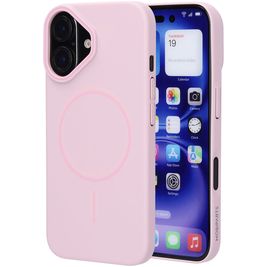 Mobiparts Slim Line Coque iPhone 16 MagSafe Coque arrière Rigide - Blush Pink