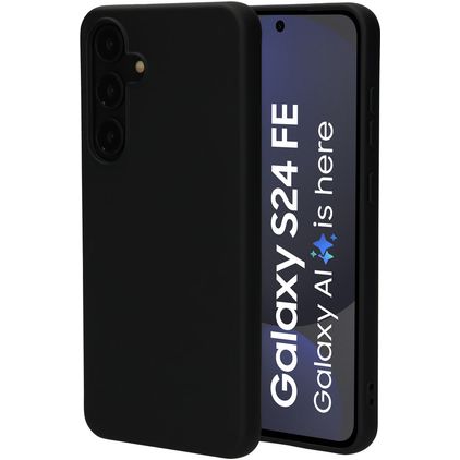 Mobiparts Coque Samsung Galaxy S24 FE Coque arrière en Silicone - Noir