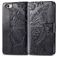 Mobigear Butterfly Housse iPhone 17e Etui Porte-Monnaie - Noir