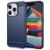 Mobigear Brushed Slim Coque iPhone 15 Pro Coque arrière en TPU Souple - Bleu