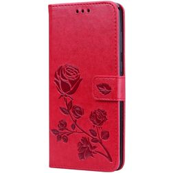 Mobigear Roses Housse Samsung Galaxy A9 (2018) Etui Porte-Monnaie - Rouge