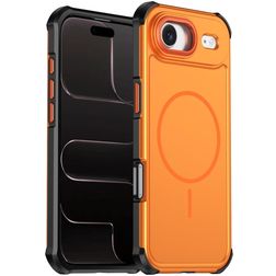 Mobigear Airbag Shockproof Coque iPhone Air MagSafe Coque arrière Rigide Anti-Chocs - Orange