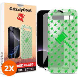 GrizzlyCoat Easy Align iPhone 17 Verre trempé Protection d'écran - Compatible Coque + Cadre d'installation (Lot de 2)