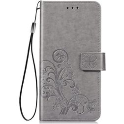 Mobigear Clover Housse Huawei Y6p Etui Porte-Monnaie - Gris