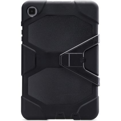Xccess Survivor Essential Coque Samsung Galaxy Tab A7 Lite Coque arrière en Plastique rigide,Silicone + Support Amovible - Noir