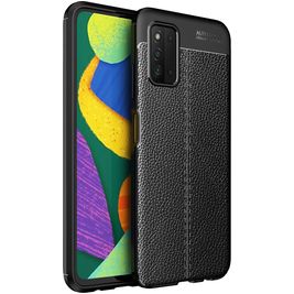 Mobigear Luxury Coque Samsung Galaxy A03s Coque arrière en TPU Souple - Noir
