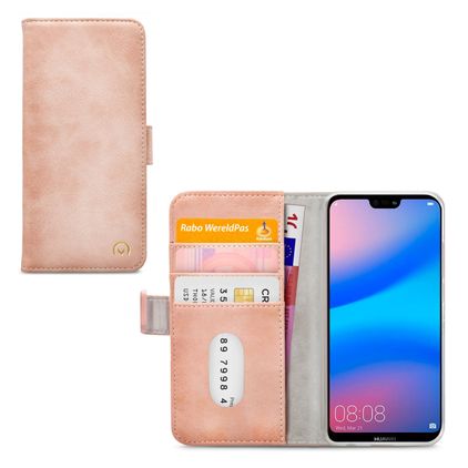 Mobilize Elite Gelly Housse Huawei P20 Lite (2019) Etui Porte-Monnaie - Soft Pink