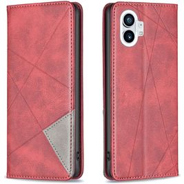Mobigear Rhombus Slim Housse Nothing Phone (1) Etui - Rouge
