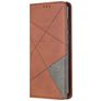 Mobigear Rhombus Slim Housse Huawei P40 Etui - Marron