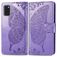 Mobigear Butterfly Housse Samsung Galaxy A41 Etui Porte-Monnaie - Violet