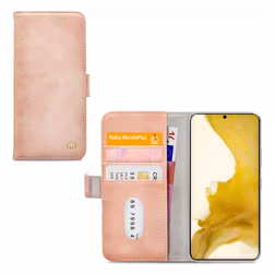 Mobilize Elite Gelly Housse Samsung Galaxy S22 Plus Etui Porte-Monnaie - Soft Pink