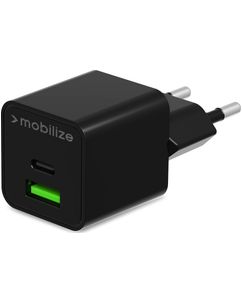 Mobilize - Double USB / USB-C Chargeur Power Delivery 30W - Noir