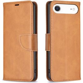 Mobigear Excellent Housse iPhone Air Etui Porte-Monnaie - Cognac