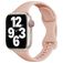 Mobigear Sport Slim Bracelet Silicone Apple Watch Fermeture à clou et passant - 42/41/40/38 mm - Rose pastel