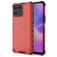 Mobigear Honeycomb Coque HONOR X8 Coque arrière Rigide Anti-Chocs - Rouge