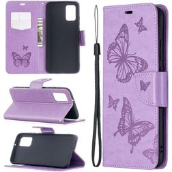 Mobigear Butterfly Samsung Galaxy A02s Étui Portefeuille - Violet