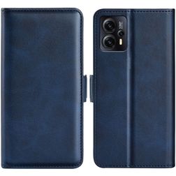Mobigear Slim Magnet Motorola Moto E13 Étui Portefeuille - Bleu foncé