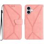 Mobigear Stitch Housse iPhone 17 Etui Porte-Monnaie - Rose