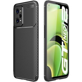 Mobigear Racing Coque Realme GT Neo2 Coque arrière en TPU Souple - Noir