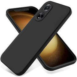 Mobigear Colors Coque OPPO A98 Coque arrière en Silicone - Noir
