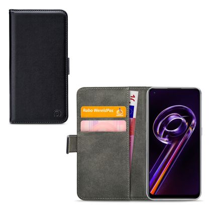 Mobilize Classic Gelly Wallet Realme 9 4G Étui Portefeuille - Noir