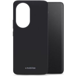 Mobilize Rubber Gelly Coque HONOR 200 Pro Coque arrière en TPU Souple - Noir