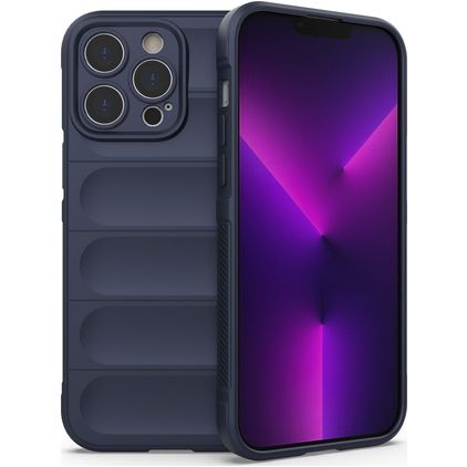 Mobigear Bumpy Coque iPhone 14 Pro Max Coque arrière en TPU Souple - Dark Blue