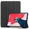 Mobigear Tri-Fold Gel Coque iPad Pro 11 Pouces (2020) Etui en TPU,Similicuir + Porte-crayon - Noir