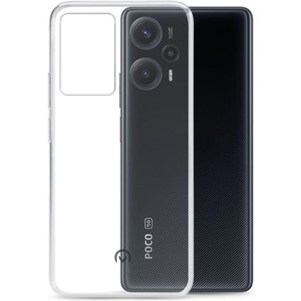 Mobilize Gelly Coque Transparente POCO F5 Pro Coque arrière en TPU Souple - Transparent