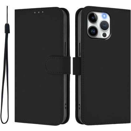 Mobigear Urban Wallet Housse iPhone 16 Pro Max Etui Porte-Monnaie - Noir