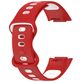 Mobigear Sport Dual Bracelet Silicone Fitbit Charge 5 Fermeture à clou et passant - Blanc / Rouge