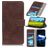 Mobigear Croco Housse iPhone SE (2022) Etui Porte-Monnaie - Marron
