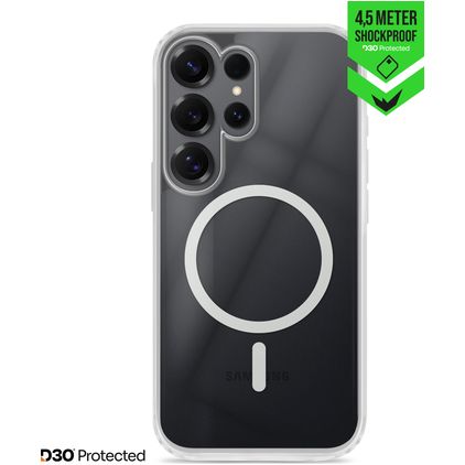 Striker X-Core Xtreme Impact Coque Transparente Samsung Galaxy S26 Ultra MagSafe Coque arrière Rigide Anti-Chocs - Transparent