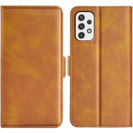 Mobigear Slim Magnet Housse Samsung Galaxy A23 Etui Porte-Monnaie - Cognac