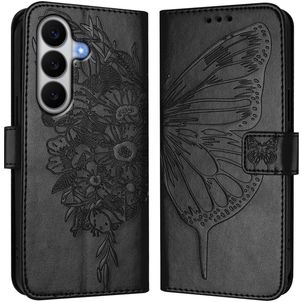 Mobigear Butterfly Housse Samsung Galaxy A27 Etui Porte-Monnaie - Noir