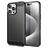 Mobigear Brushed Slim Coque iPhone 16 Pro Coque arrière en TPU Souple - Noir