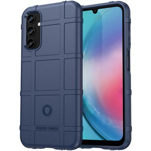 Mobigear Rugged Shield Coque Samsung Galaxy A56 Coque arrière en TPU Souple Anti-Chocs - Bleu