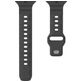 Mobigear Sport Armor Bracelet Silicone Apple Watch Fermeture à clou et passant - 42/41/40/38 mm - Noir