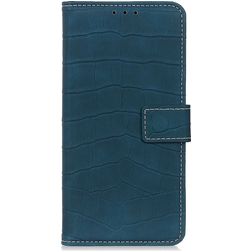 Mobigear Croco Housse LG K61 Etui Porte-Monnaie - Vert