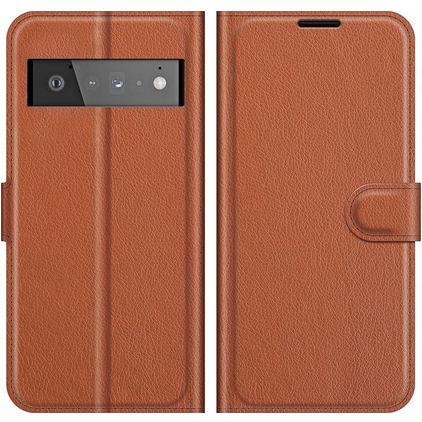 Mobigear Classic Google Pixel 6 Pro Étui Portefeuille - Marron