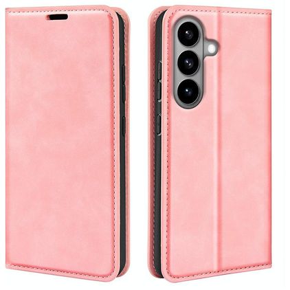 Mobigear Retro Slim Samsung Galaxy S26 Étui Portefeuille - Rose