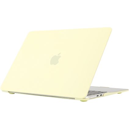 Mobigear Cream Matte MacBook Air 15 Pouces (2023-2026) Coque - Jaune - Model A2941 / A3114 / A3241 / A3448